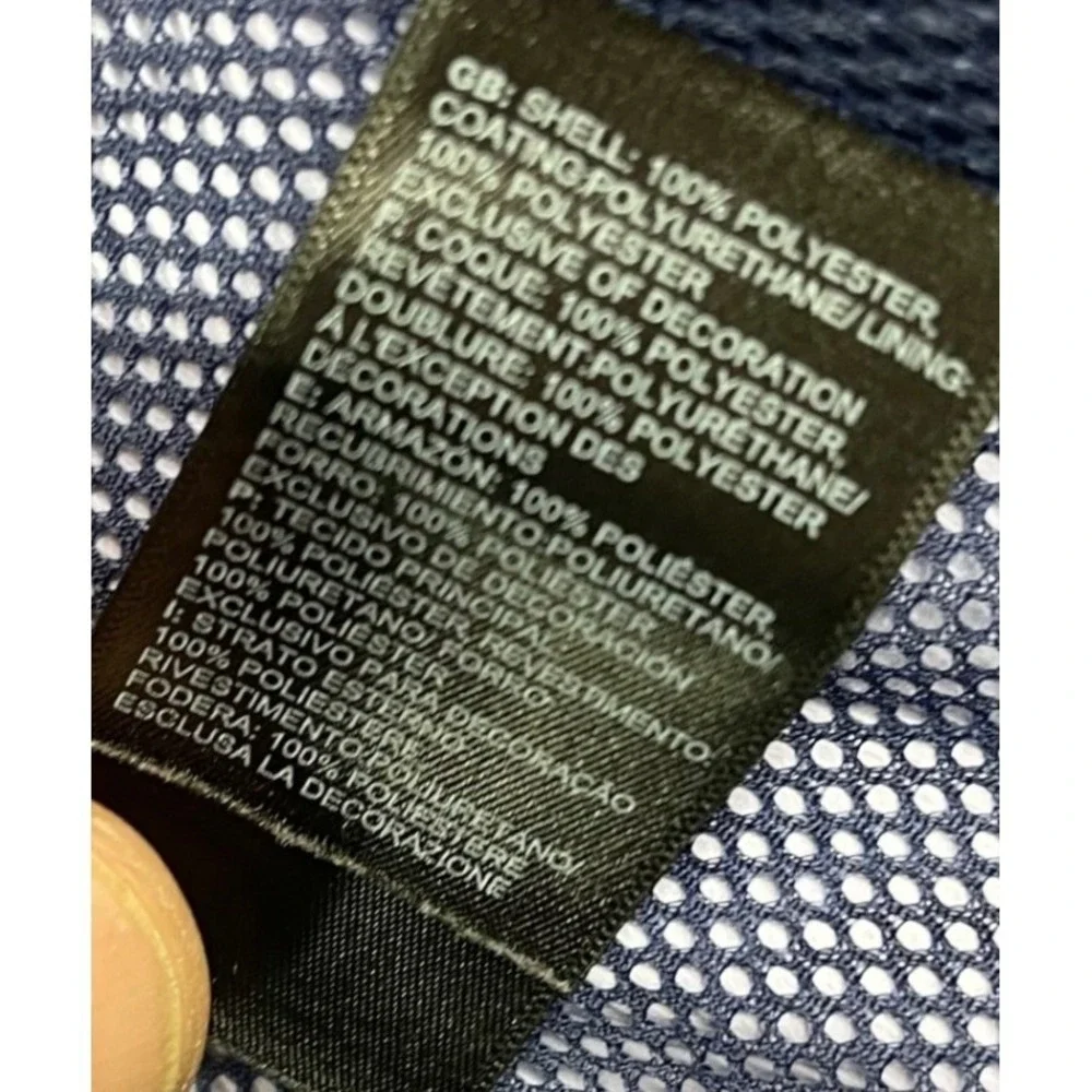 The North Face Boys L 14/16 Blue Waterproof‎ Windbreaker Hooded Shell Jacket